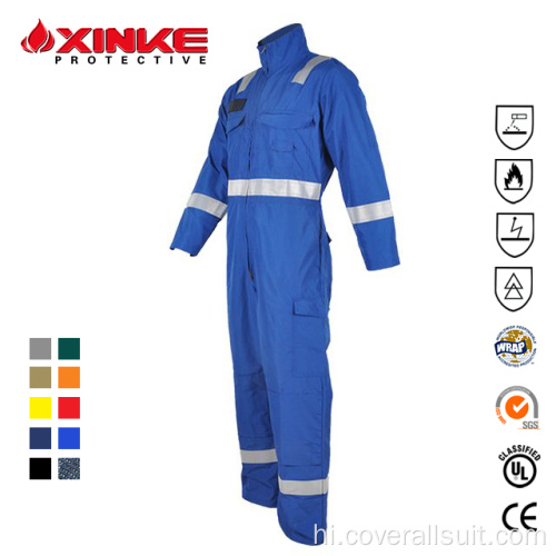 ज्वाला Fr प्रतिरोधी अग्निरोधक Coveralls और वस्त्र